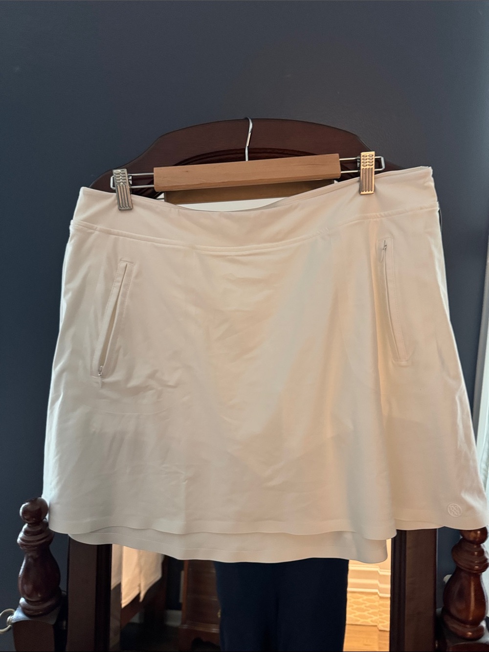 G/FORE White Performance Golf Skort